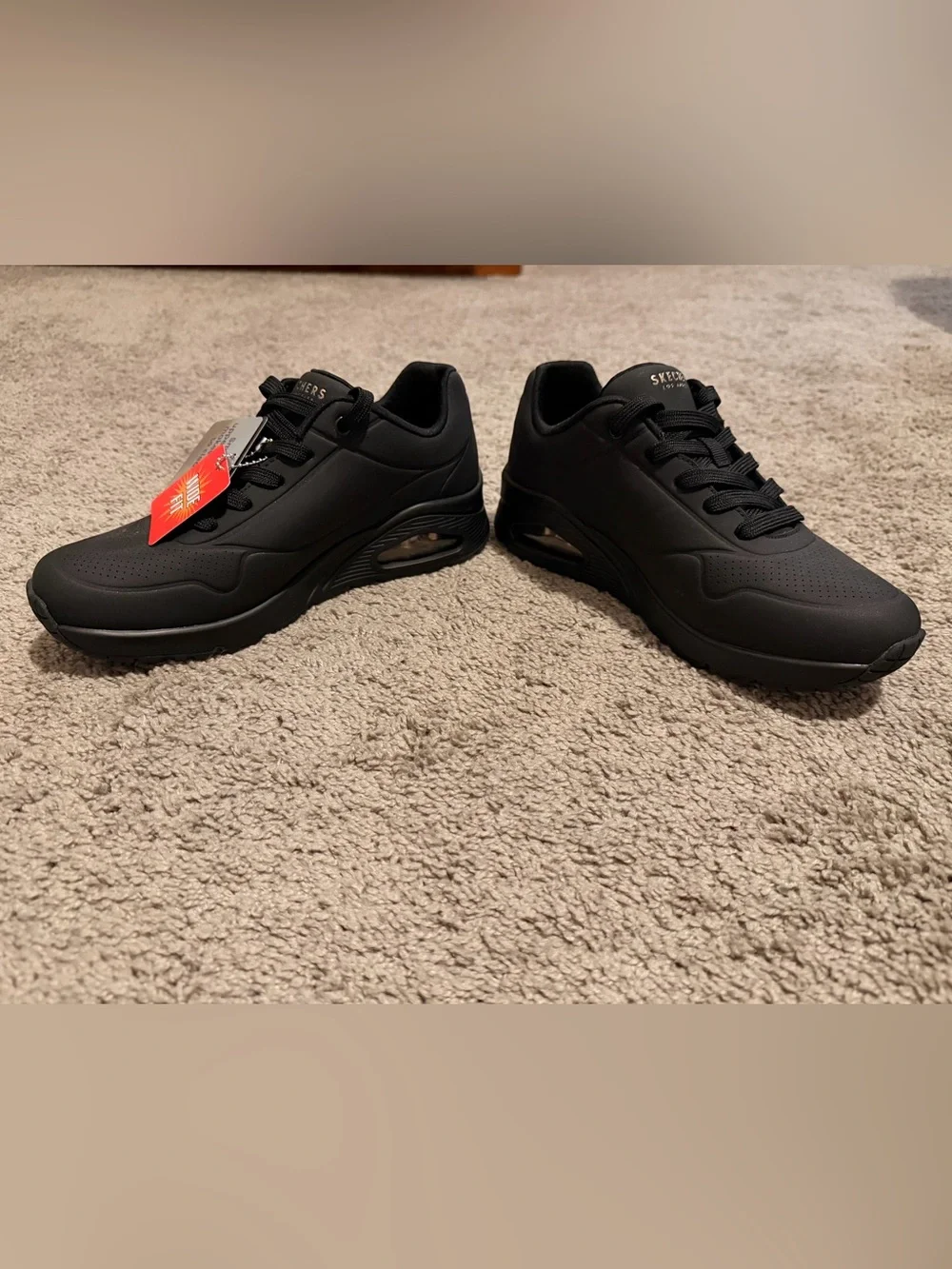 SKECHERS STREET UNO STAND ON AIR WEDGE SNEAKERS